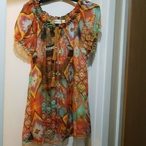 Southwest color/ motif tunic